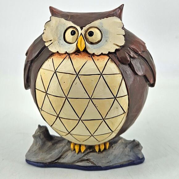 Jim Shore Heartwood Creek Owl Figurine Enesco Wise and Well Rounded - Picture 1 of 6